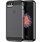 Tech21 Protective iPhone 5/5s/SE Case Thin Patterned Back Cover - Evo Mesh - Smokey Black