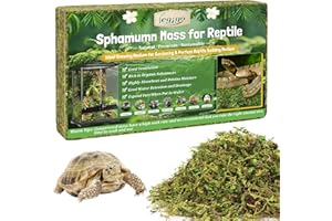Legigo 100g Sphagnum Moss for Reptile- 4 L Natural Reptile Moss Terrarium Moss Substrate, Snake Tank Moss Peat Moss Reptile Bedding for Snake, Gecko, Ball Python, Frog and Orchids Plants