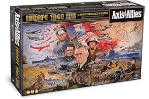 Renegade Game Studios Axis & Allies: 1940 Europe Second Edition -WWII War Miniatures Strategy Board Game, Renegade, Age 12+, 2-5 Players, 6Hr