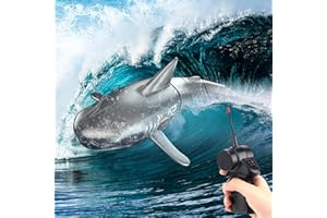 Fullove RC Boot Ferngesteuerter Hai Spielzeug für Junge 6 7 8 Jahre: Ferngesteuertes Boot Pool Spielzeug für Jungen Kinder ab 7 8 9 Jahre Wasserspielzeug Kinder Geschenk für Jungen 6-12 Jahre