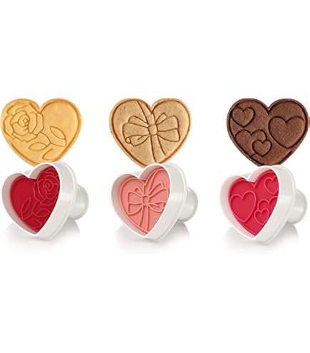 Tagliabiscotti LOVE San Valentino - Formina Per Biscotti E Pasta Di Zucchero, 8x8x1,2 Cm, Made In Italy In PLA - 4