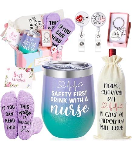 Krankenschwester-Geschenkset – Kosmetiktasche, Spiegel & Schmuckschale Mit Persönlichen Botschaften