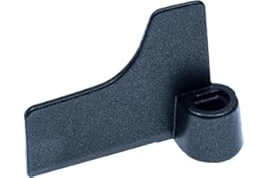 ‎VHBW vhbw Knethaken kompatibel mit Panasonic SD206, SD250, SD2500, SD-2500WXE, SD2501 Brotbackautomat - Rührhaken, 6,7 x 5 cm, Aluminiumlegierung, Schwarz