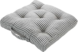 ROSELEY Armchair Booster Cushion Checked Seat Pads Large Sofa Cushions 50cm x 50cm Firm Seat Riser Cushion For Adults 10cm Thick Posture Support Long-lasting Floor Seat [Green Check]