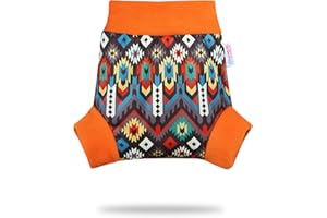 Shorty en PUL Petit Lulu | Culotte de Protection | Pull Up Couche | Couvre-Couche | Taille L | Réutilisable & Lavable | Étanche | Couches Lavables | Fabriqué en Europe (Ethno)
