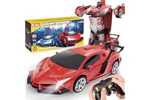 Britik Spielzeug für 3-8 Jahre Mädchen Junge: Transformator Ferngesteuertes Auto Spielzeug für Kinder Geschenk für Mädchen Junge 3 4 5 6 7 8 9 10 Jahre RC Auto Roboter 360°Drehung 2,4Ghz Fernbedienung