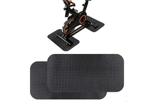 2 stycken golvskyddsmattor, träningsutrustning, 63,5 x 30 x 0,5 cm, halkfri matta, träningsmatta för elliptisk tränare, underlagsmatta för träningsutrustning, PVC golvskyddsmatta för mattor, gym