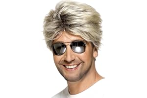 SMIFFYS Smiffy's Men's 80's Street Wig Short and Straight