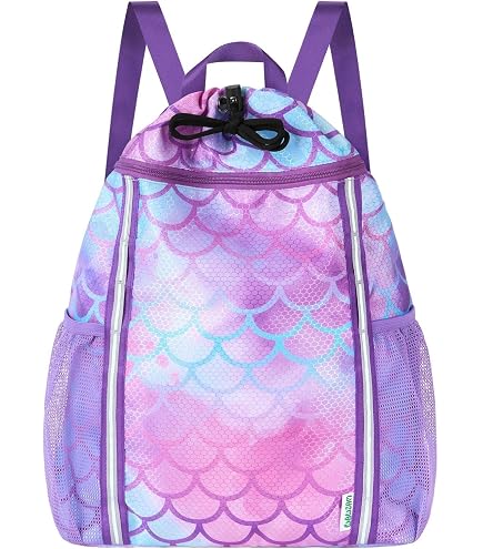 YAAVAAW Sac à Dos Paillettes Sirène Réversible Scintillant Pour Filles - 20x30cm