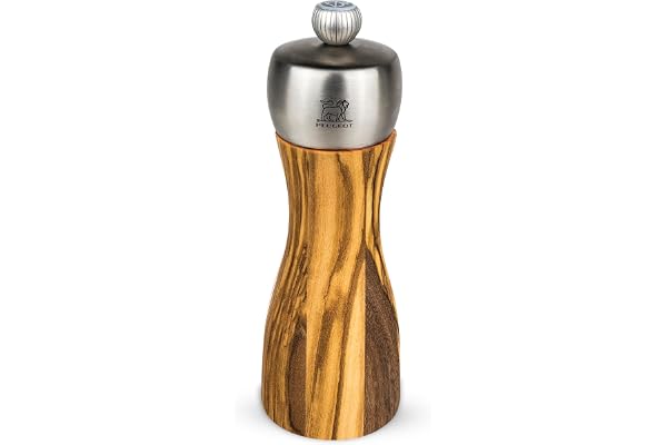 Peugeot Fidji Moulins à Sel, Bois, Olivier/Inox, 15 cm (33811)