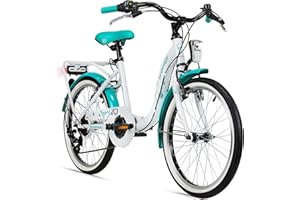 ‎BERGSTEIGER Bergsteiger Atlantis 20, 24 Zoll Kinderfahrrad, geeignet für 6,7, 8, 9, 10, 11 Jahre, StVZO, Schaltung, Mädchen-Fahrrad mit Dynamo-Licht