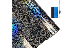 NewL, Pellicola autoadesiva per car wrapping, in composito forgiato/vinile, senza bolle, con rilascio dell’aria, decalcomania fai da te per auto, moto e altri veicoli, cangiante, 30 cm x 100 cm