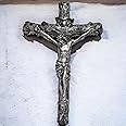 KariGhar® Crucifix/Cross Jesus/Crucified Christ A0060 (Silver) (5 x 33 x 52 CM / 2 x 13 x 21 Inch)