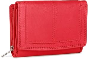 J. Wilson London Ladies RFID Protection Real Leather Purse Card Women Wallet Zip Coin Pocket