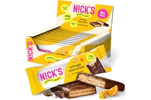 N!CK'S Protein Wafer Bar | 25% Protein | 203 Calories | Low carb Choklad Kexbar Snack utan tillsatt socker, glutenfri