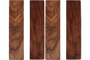 Operitacx 4 Pcs Carving Walnut Wood Block Timber, 20cm Black Walnut Wooden Panel Unfinished Craft Whittling Kit for Beginner Adults