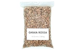 Landare Ghiaia Rosso 1,8Kg - Ghiaia per Acquario - Sassolini Decorativi per Vasi - Sassi Decorativi per Vasi - Ghiaia per Vasi - Sassolini per Acquario - Ghiaia per Giardino (9-12 mm)