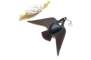 starlingukpk Quality Genuine Leather Falconry Lure/Bird Lure/Winged Swing Lure. (Large)