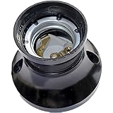 Wand Fassung E27 schwarz Bakelit Lampenfassung Leuchtenfassung Leuchte