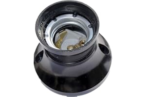 NK E27 Wand-Fassung rundig Bakelit Hoch Temperatur Messing 4A 250V Keramik Basis