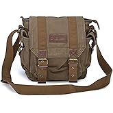 Gootium 21217 Vintage Canvas Messenger Bag Small Shoulder Bag