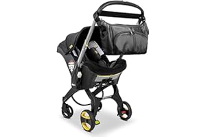 ASDICOXB hoodababy Essentials Diaper Bag Compatible with The doona Carseat/Stroller, Black