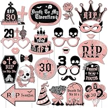 Set di decorazioni per feste anni '20 - 34 pezzi Death to My 20s decorazioni RIP TWENTIES