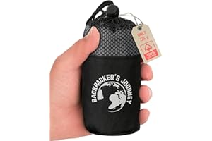 Backpacker's Journey Sleeping Bag Ultralight (Only 225 g) Made of 100% Cotton Hygienic Sleeping Bag without Zip (no Heat Performance)