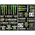 2 Motorbike Stickers,Motorcycle Stickers,Motorbike Helmet Stickers,Monster Scratch Car Sticker,Can be Used for Motorbike/Skateboard/Laptop/Computer/Bicycle/Helmet