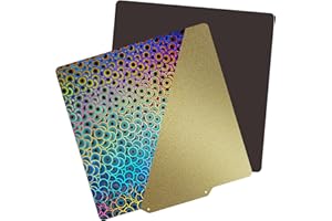TIOPY PEY Kaleidoscope and Textured PEI Printing Plate 220x220mm, Thermal Bed Plate, Flexible Print Bed, for Artillery Genius/Pro/MK2/MK2A/Anet A8/Anet A6