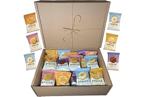 PELLAGIO Border Biscuits Gift Set Biscuit Hamper Bundle Contains 15 Packs of Two Biscuits (30 Single Biscuits) Luxury Individually Wrapped Biscuits Hamper. Biscuit Gift Box With 30 Biscuits