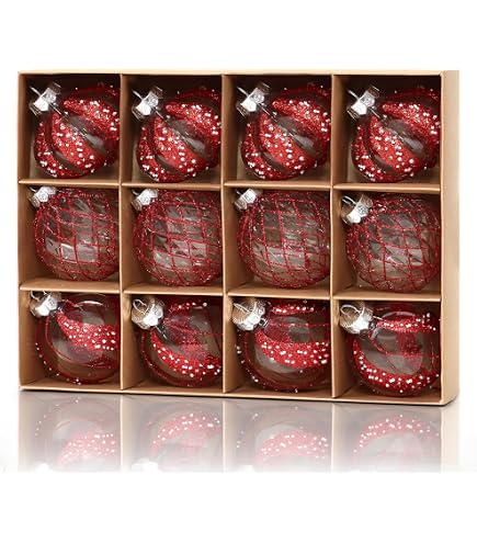 Benjia - Palline di Natale extra large, giganti, grandi, in plastica infrangibile, set di ornamenti per esterni, prato, cortile, albero, decorazioni da appendere (10 cm/100 mm, 6 pezzi, argento