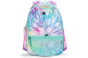 Choco Mocha Tennis Backpack Children's Tennis Bag for Girls Sports Racket Bag Teenager Backpack 16 Inches Blue