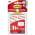 Command Assorted Adhesive and Mounting Refill Strips, Pack of 8 Small, 4 Medium, 4 Large Adhesive Strips - Damage Free Hanging - Holds up to 4.4 kg, White