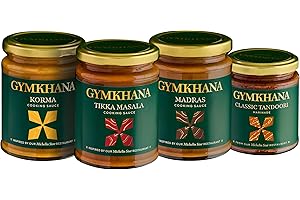 Gymkhana Indian Sauces and Marinades, The Classics Variety Box - Indian Food Gifts for Cooks, Gourmet Food Hamper for Christmas - 4 pack