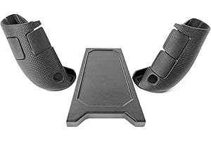 RICREO Poignée Ergonomique pour Lenovo Legion Go, Accessoire antidérapant pour améliorer Le Confort et la Prise, Compatible avec Console de Jeu, Coque de Protection, Installation Facile (Grip + connecteur)