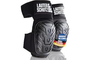 LAUTER SCHUTZ LauterSchutz® CONFORT Genouillères avec coussins en gel - sangle allongée sur la cuisse pour un soutien et un confort parfaits - pour les artisans professionnels et les bricoleurs