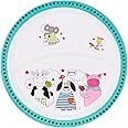 Royalford RF7248 Melamine Ware 3-section Round Baby Plate, 21.3x2 CM