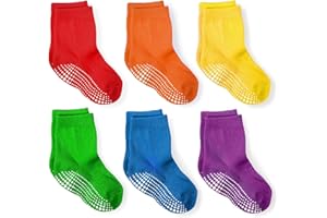 LA Active Non Slip Grip Ankle Boys and Girls Socks for Babies Toddlers and Kids