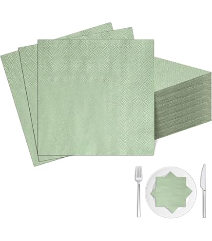 Tafeldecoratie fel groene servetten 33x33 cm | - de online