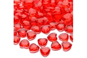 Ziamzra 600 sztuk z czerwonego diamentu, akrylowe serce, 12 mm, kryształy, ozdoba, kryształy, diamenty, dekoracje na wesele, walentynki, dekoracja z piasku, do wazonu