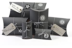 Frau Wundervoll Advent calendar 4, Ho Ho Ho, grey, Christmas calendar craft set, Advent calendar for filling