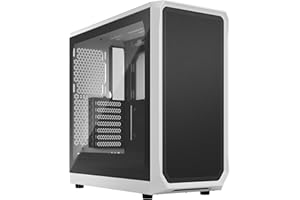 Fractal Design Focus 2 White - Tempered Glass Clear Tint - Mesh front – Two 140 mm Aspect fans included - ATX Gaming Case