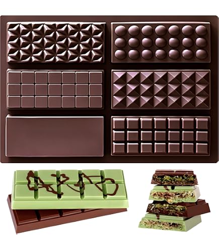 Moules Chocolat Dubai RDDAIPE - 2 Pièces Silicone Alimentaire - Antiadhésif - Pour Tablettes/pralines