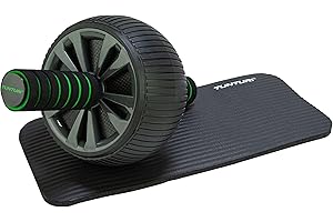 ‎TUNTURI Tunturi AB Roller - Bauchmuskeltrainer - Stützrad - mit NBR Kniematte