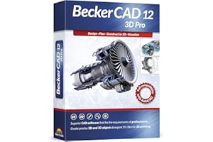 MARKT + TECHNIK Becker CAD 12 3D PRO - sophisticated 2D and 3D CAD software for professionals - for 3 PCs - 100% compatible with AutoCAD - Windows 11, 10, 8.1, 7