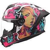 LS2, Motorcycle Helmet RAPID III CYBERG Purple Cyan, M