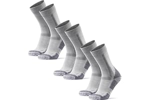 DANISH ENDURANCE Calcetines Antiampollas Senderismo, Lana Merino Transpirable, Hombre y Mujer, 3 Pack