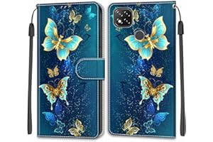 SIENIANLINE Funda para Xiaomi Redmi 9C / Xiaomi Redmi 10A, Cierre Magnético Carcasa con [Ranura para Tarjeta] [Función de Soporte] Compatible para Xiaomi Redmi 9C NFC/Poco C3