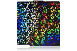 IdeaFormer Plaque d'impression double face texturée Confetti PEF+Starry PEY pour Bambulab X1 X1C X1E P1P P1S A1, en acier à ressort PEF+PEY Spring Steel Plaque lisse pour imprimante 3D Bambu Lab